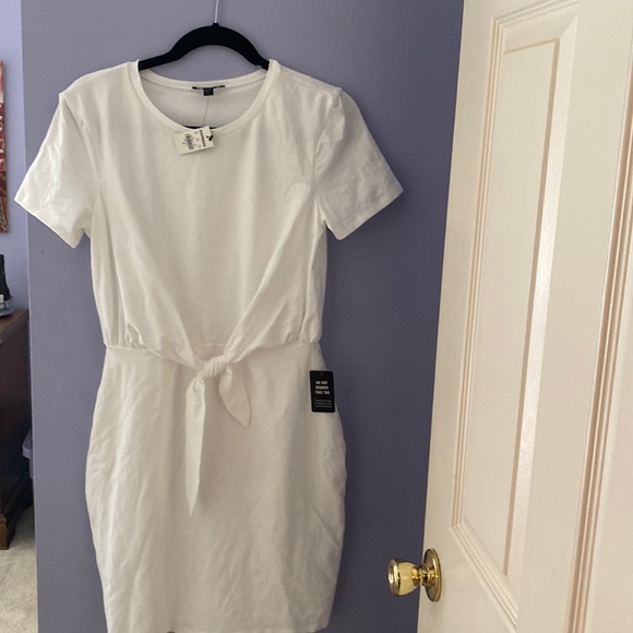 express t shirt dress EXPRESS Pink T Shirt Dress NWT XS Ruched Soft